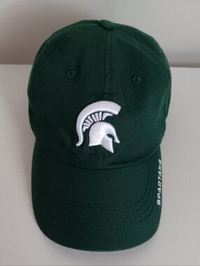 Top Of The World Michigan State Baseball Cap with White Spartan Logo